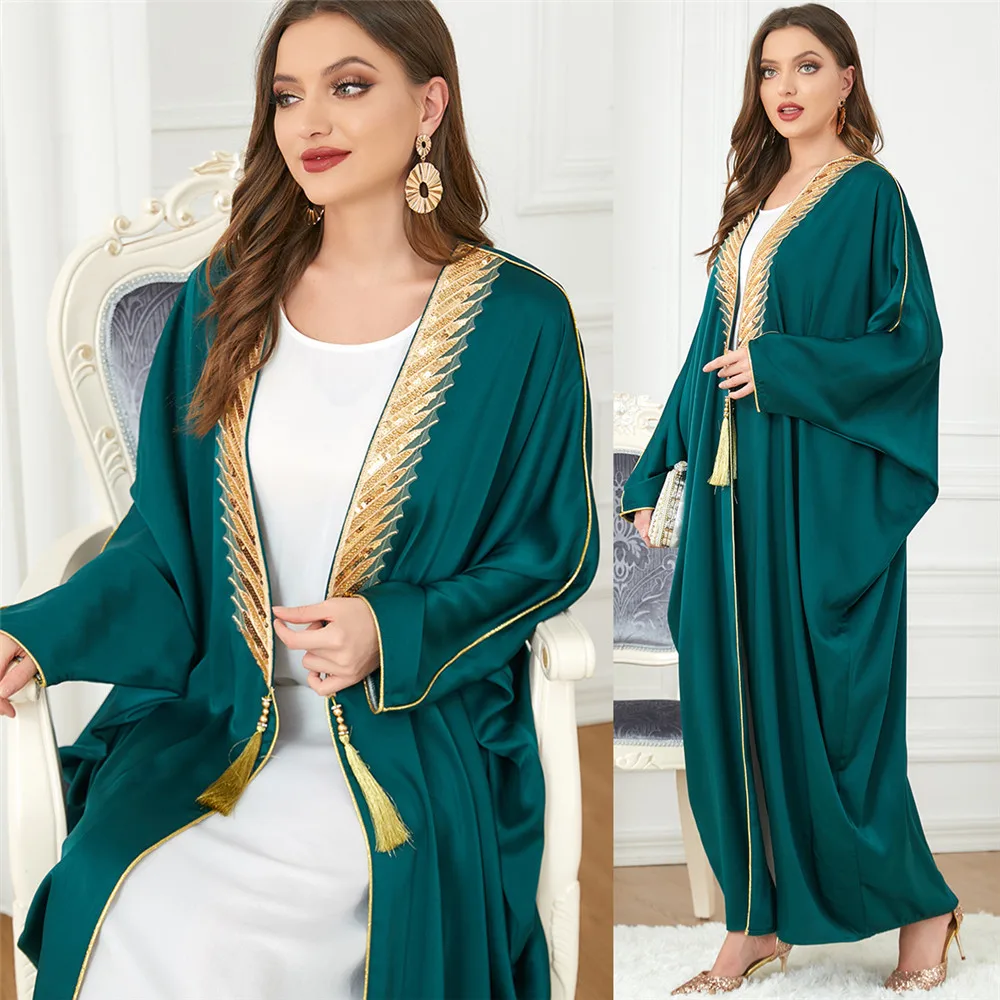 

Eid Muslim Abaya for Women Dress Jalabiya Morocco Caftan Cadiagn Robe Party Dresses Dubai Abayas Kaftan Vestidos Arab Long Robe