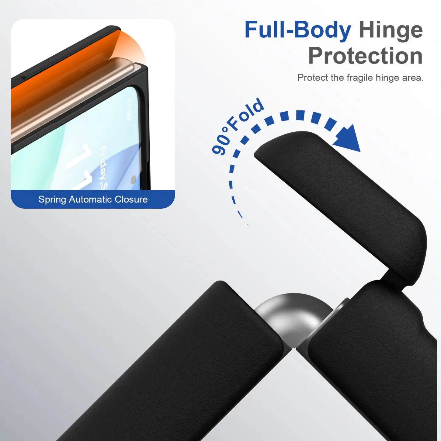 Premium Magnetic Wireless Charging Case with Built-in Screen Protector and Frosted Cover