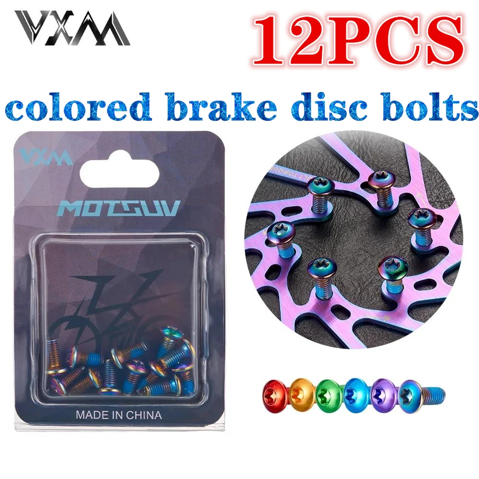 Lot De 12 Boulons Inox M5 X 9 Mm T25 Pour Fixation Rotor Frein Disque Vélo