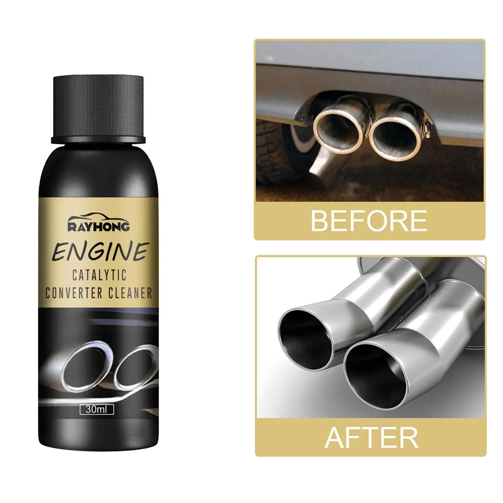 Catalytic Converter Cleaner Catalytic Converter 30ml Catalytic Converter Cleaner For Car Engine Catalytic Converter Cleaner Booster Carbon Deposit Removing Agent