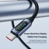 cable USB type-c PD 100W pour recharge rapide et affichage