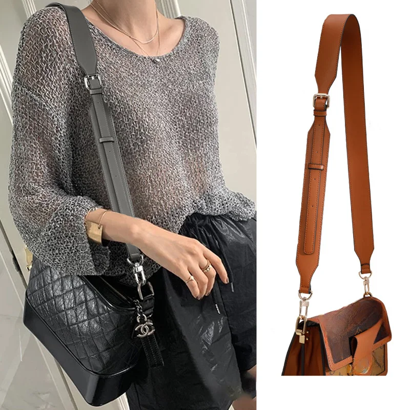 Cow Leather Bag Strap Women Handbag Handle Shoulder Crossbody Bag Straps  Replacement Belt For Bag Accessories - AliExpress