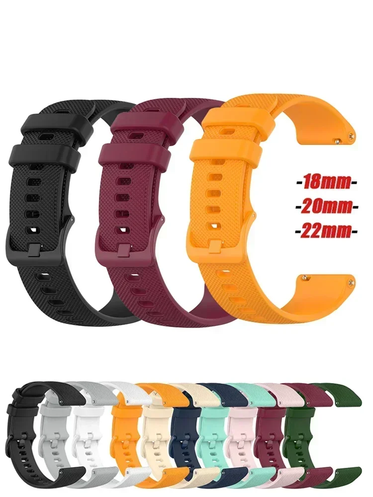 Premium Silicone Watch Band - Stylish Replacement Strap for Multi-Brand Smartwatches