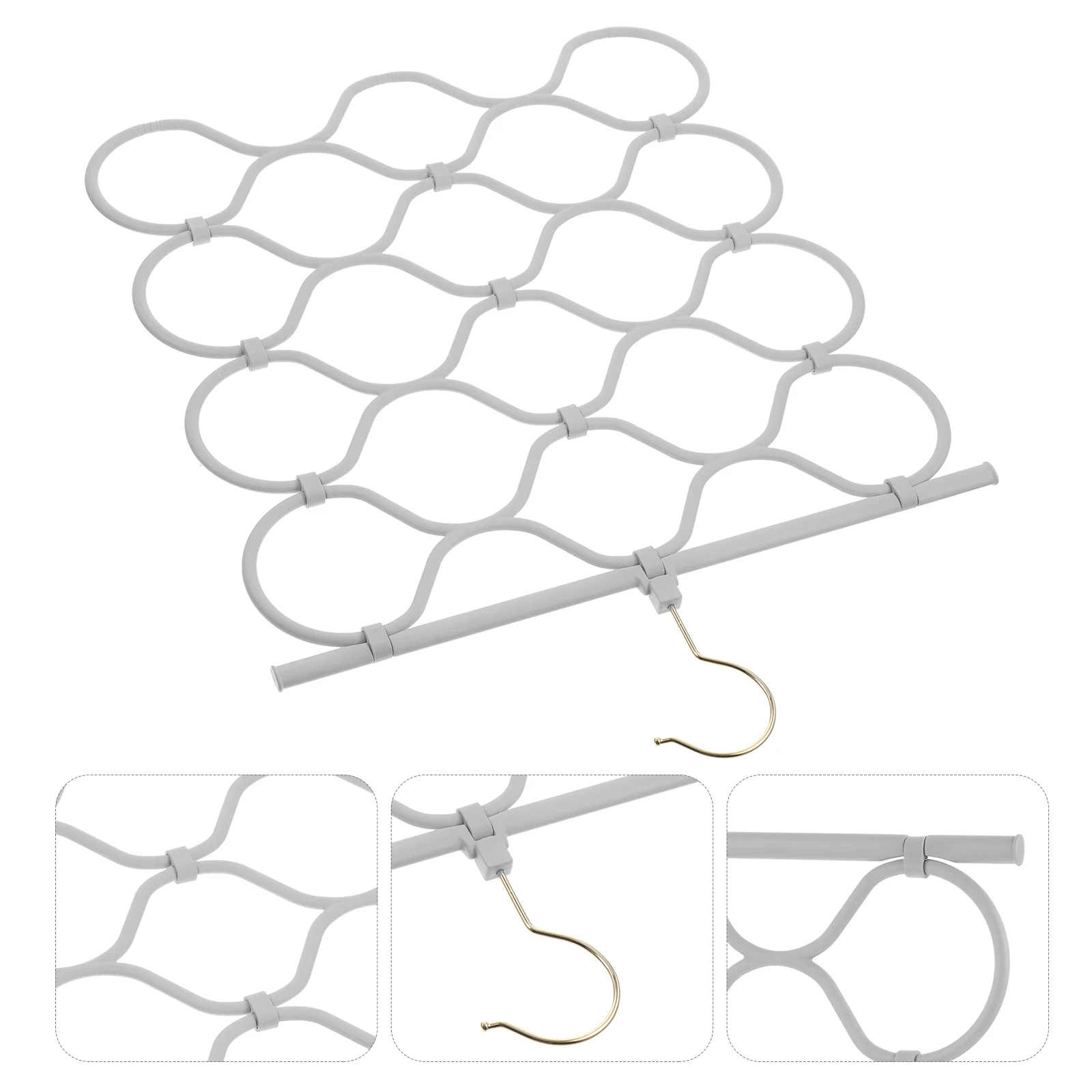 

Home Clothes Hanger Scarf Storage Rack Plastic Hooks for Hanging Household Hangers