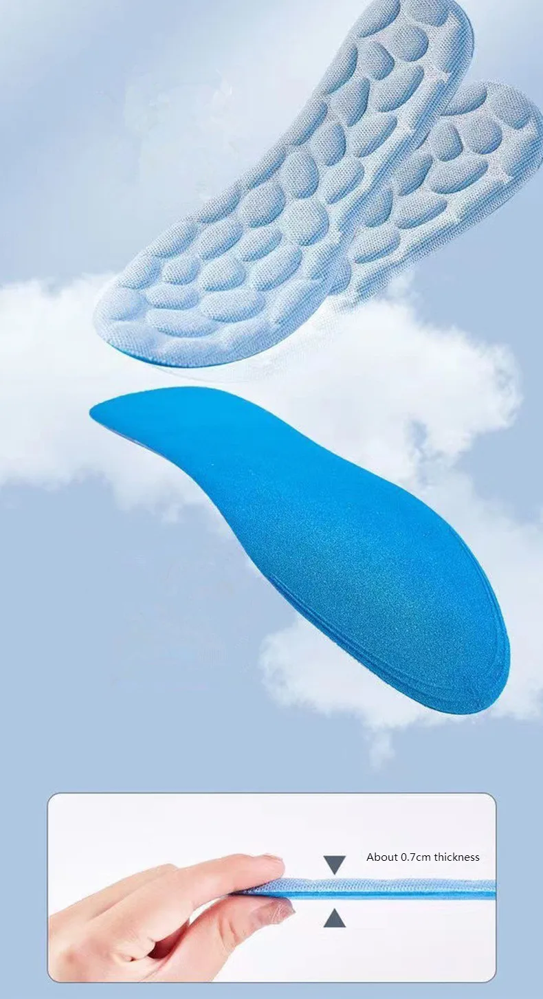Massage Innen sohle für Füße Planta rfasziitis Linderung ortho pä dische Einlegesohlen Memory Foam rutsch feste Schuh polster Komfort Sports chuh sohle – Detail 10