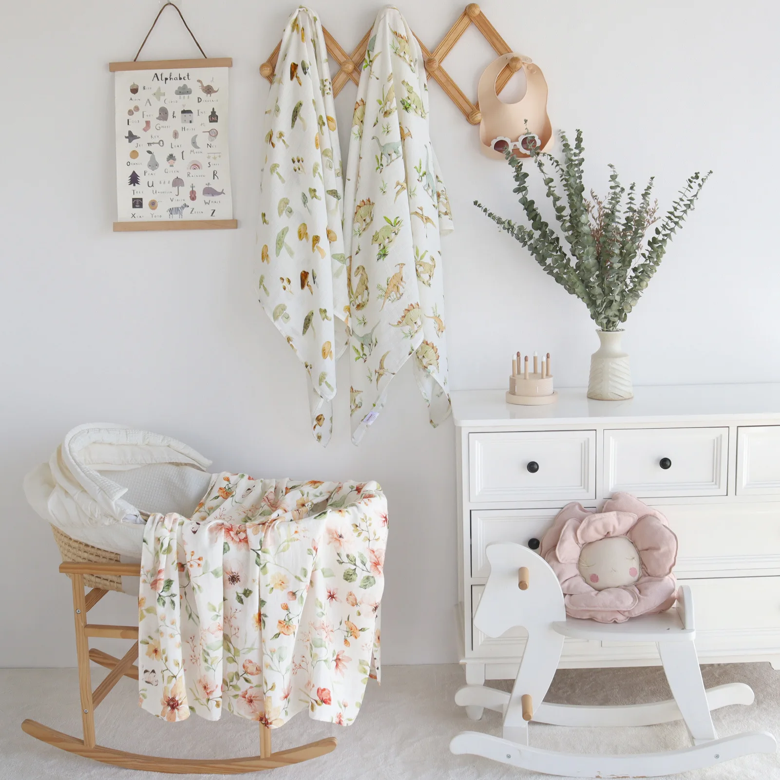 Muselina Bebe Algodon 120 X 120cm 70%bamboo+30% Cotton 2 Layers Newborn Baby Bath Towel Wrap Muslin Swaddle Blankets 47 Inches 6
