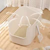 Open Style Cat Litter Box Simple And Thick With A Large Capacity To Prevent Splashing And Provide Comfortable Toilet For Cats