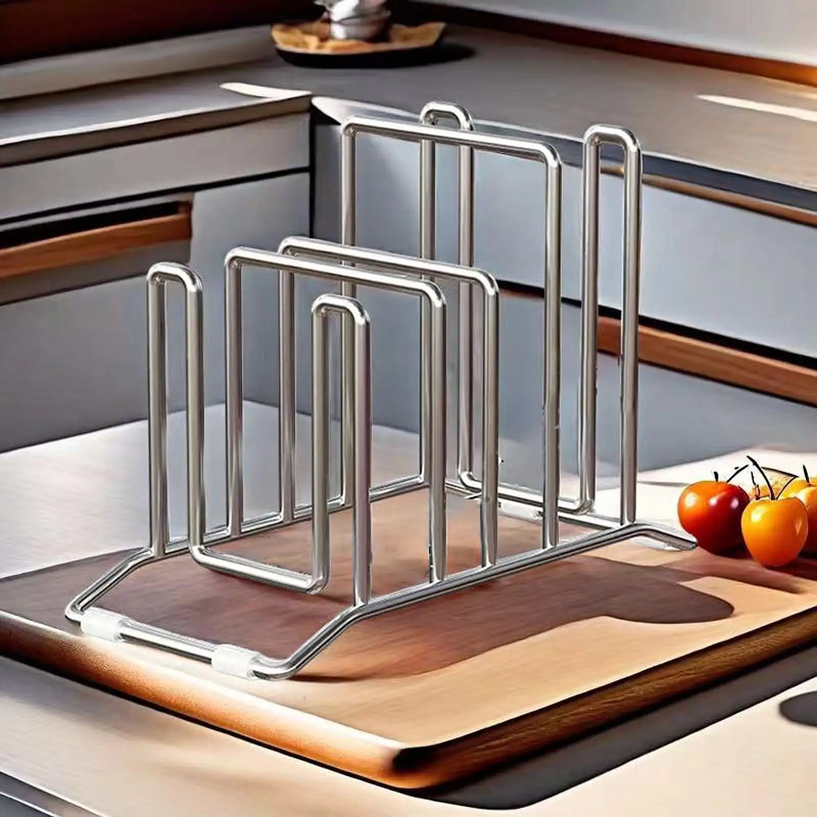 Cutting Board Holder Rack Pot Lid Holder for Restaurant Plates Bakeware
