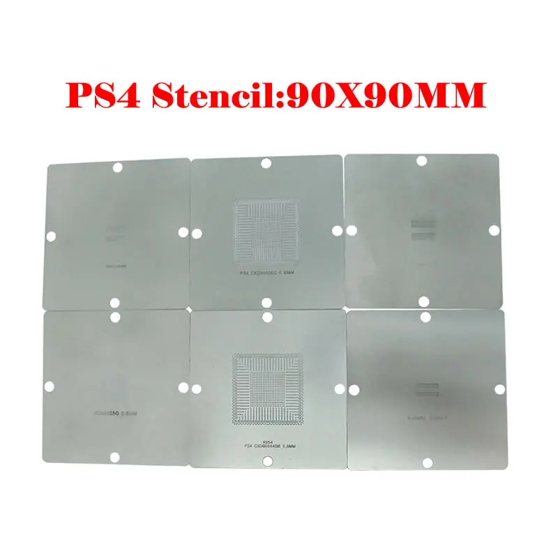 1Piece Universal BGA PS4 90x90mm Reballing Stencil Soldering Ball Steel Template for  90mm IC Chip Repairing and Station