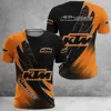 New trendy distinctive design comfortable lightweight motorcycle off-road riding 3D printed KTM short sleeved sport T-shirt 4