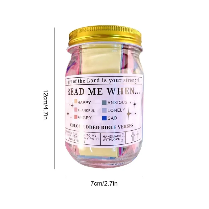 Bible Verses Emotions and Feelings Scripture Jar God's Encouragement Devotional Gift Jesus Christian Gift Women Men bible verses gift