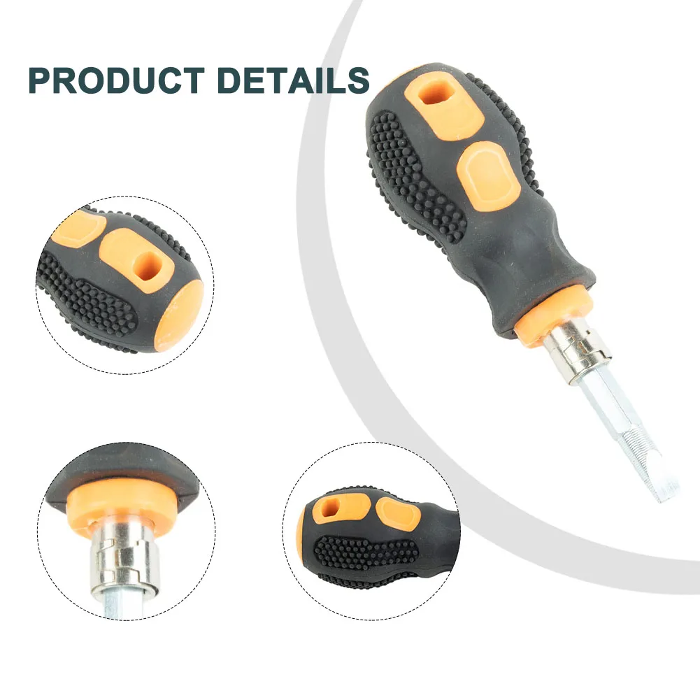 

1pc Mini Screwdriver Short Handle Screwdriver Hand Tool Handle Multifunctional Portable Precision Screwdriver Short Handle