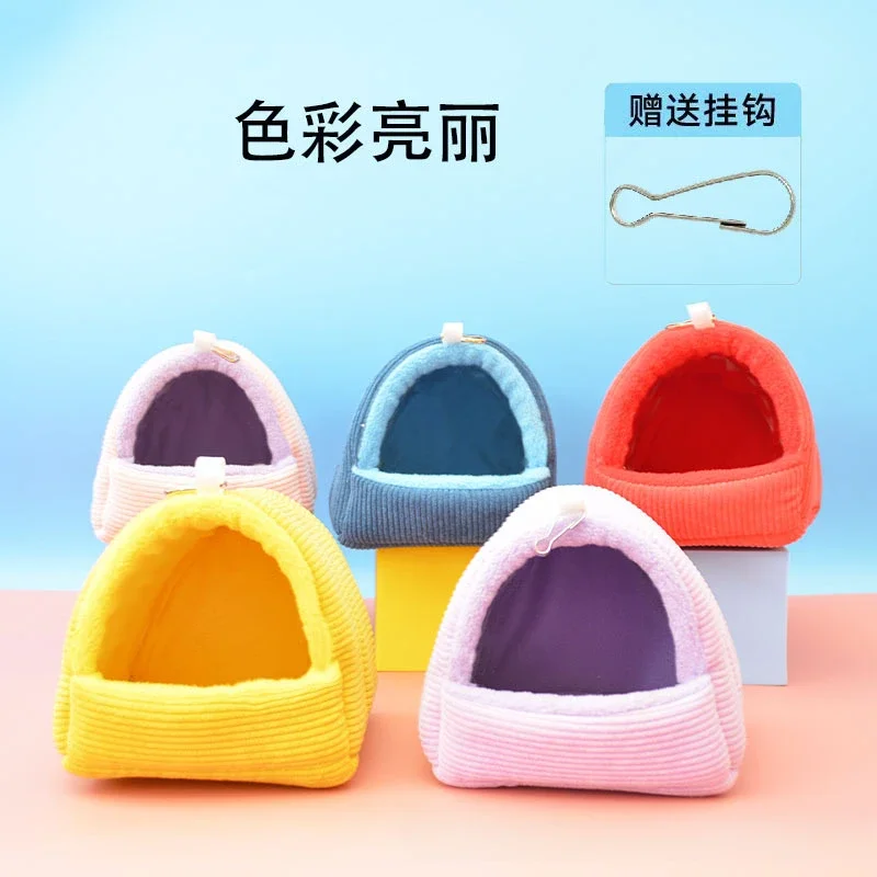 Bird Cage Accessories Parrot Cotton Nest Mini House Parrot Nest Budgie Warm Winter Hammock Cage Hut Tent Bed Hanging Cave