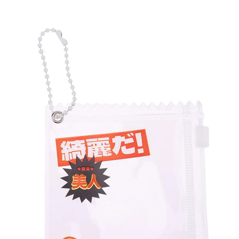 1Pc Cute Transparent Candy Bag Props Badge Storage Display Bag Pendant Protective Shell Card Sleeves Holder,storage bag
