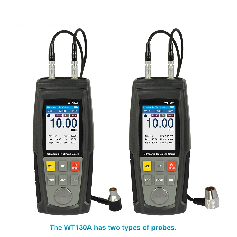 WT130A digital ultrasonic thickness gauge with metal glass box digital width gauge tool ultrasonic thickness gauge 4
