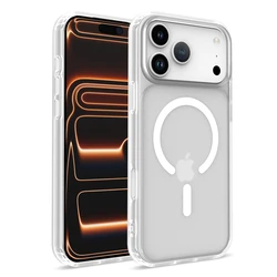 Premium Ultra - Thin Matte Transparent Shockproof Case with MagSafe Compatibility - iPhone 12 Pro Max (White)