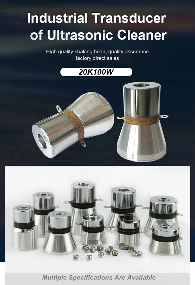 Description Picture 2 of item100W Ultrasonic Transducer 20KHz Frequency Electric Signal Convert Ultrsound Wave Emitter Cleaning Use Parts