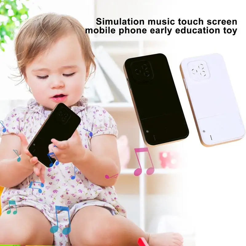 Learning Touch Screen Smart Phone Educational Light Up Toys Early Development Machine Toy Phone That Plays Music Play To Learn