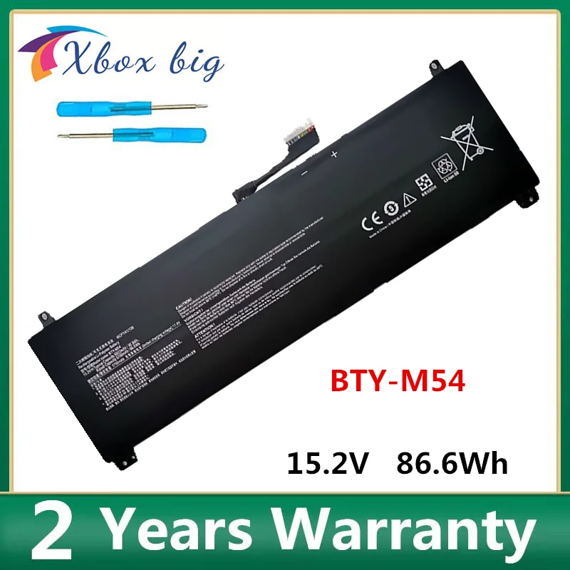 Bty-M54 Muslimlaptop Sostituire La Batteria 15.2V 90Wh 5922Mah Per Msi Creator Z16-A11U A11Ue A11Uet Ms-1571