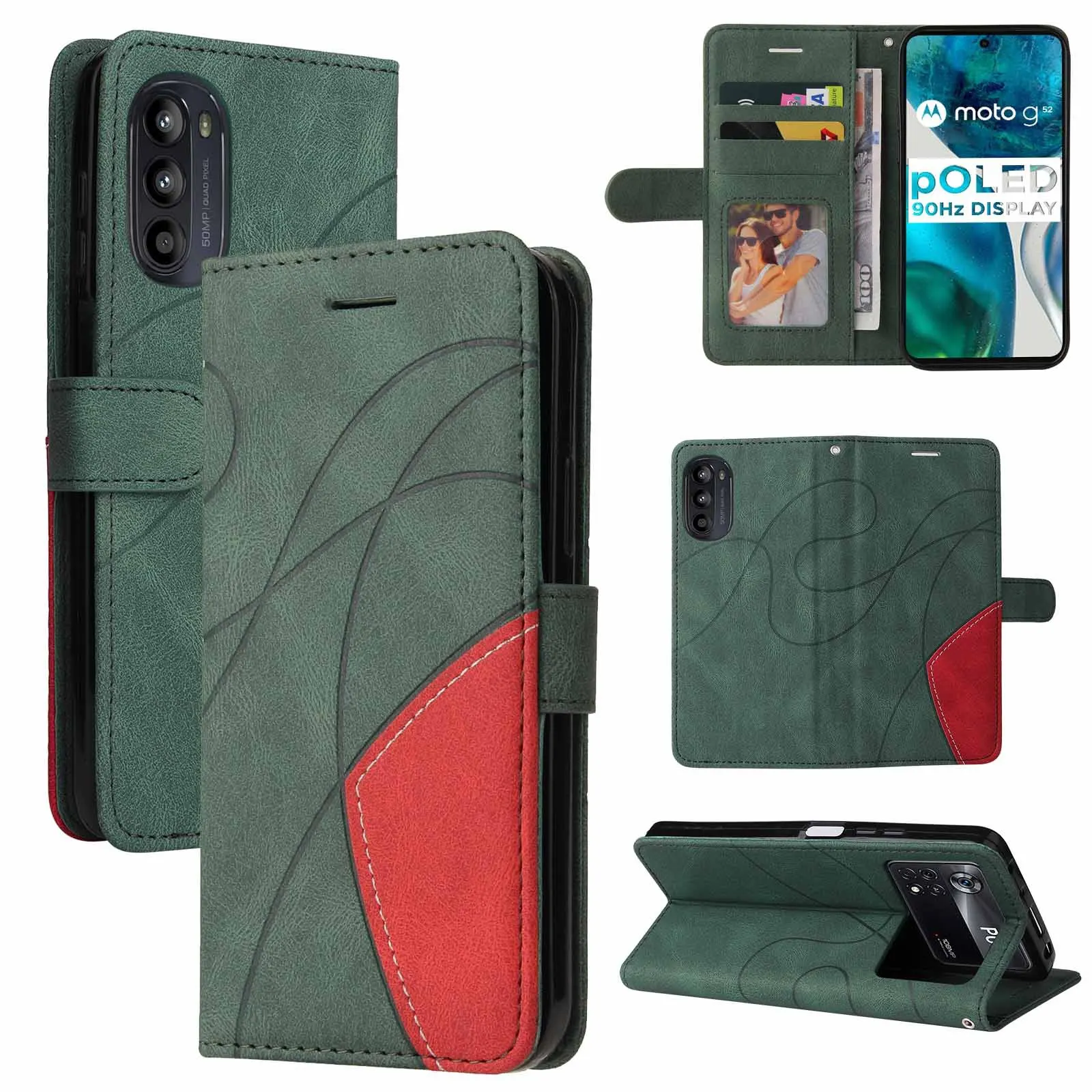 Wrist Rope Leather Flip Wallet Case - Stylish and Functional Cover