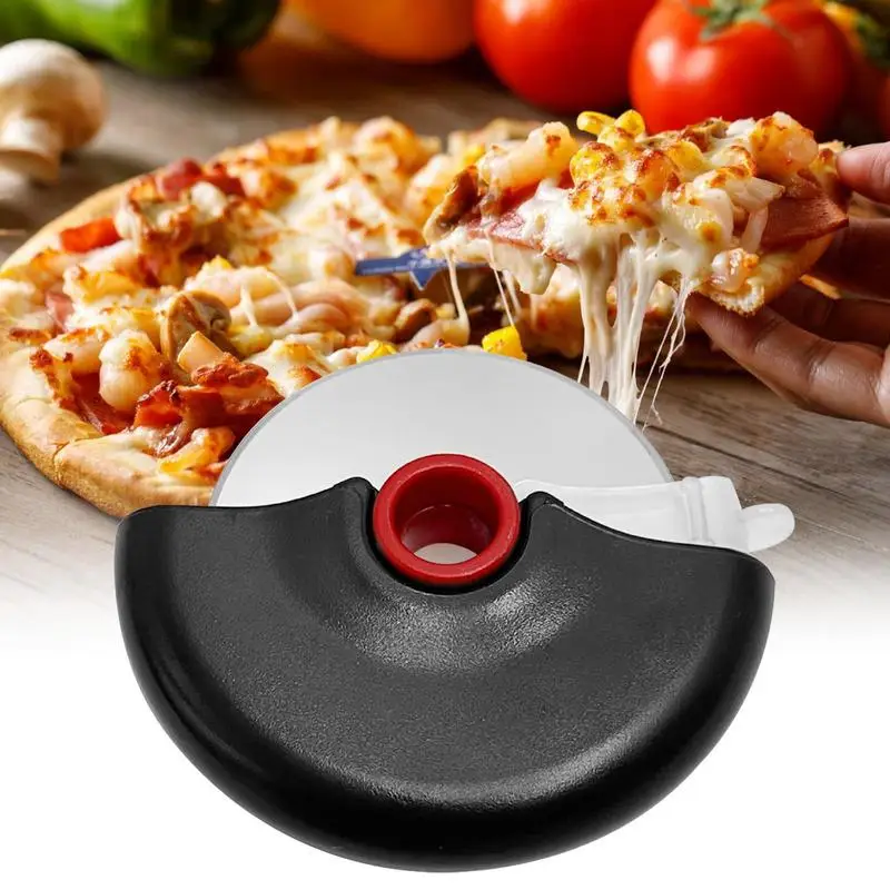 

Pizza Cutter Comfortable Handheld Stainless Steel Pizza Pastry Roller Cutter portable Pizza Slicer Cutter Baking Kitchen Tool