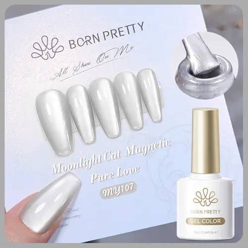 BORN PRETTY 10ml Water Light Cat Magnetic Gel Nail Polish Vernis Semi Permanent Soak Off Crystal Gel Polish For Nails Manicure - Image 16