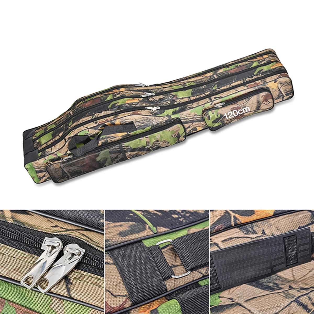 Portable Fishing Rod Case: Triple Folding Storage Bag, Waterproof  Camouflage Travel Carry Bag - Perfect Gear Organizer for Angle - AliExpress