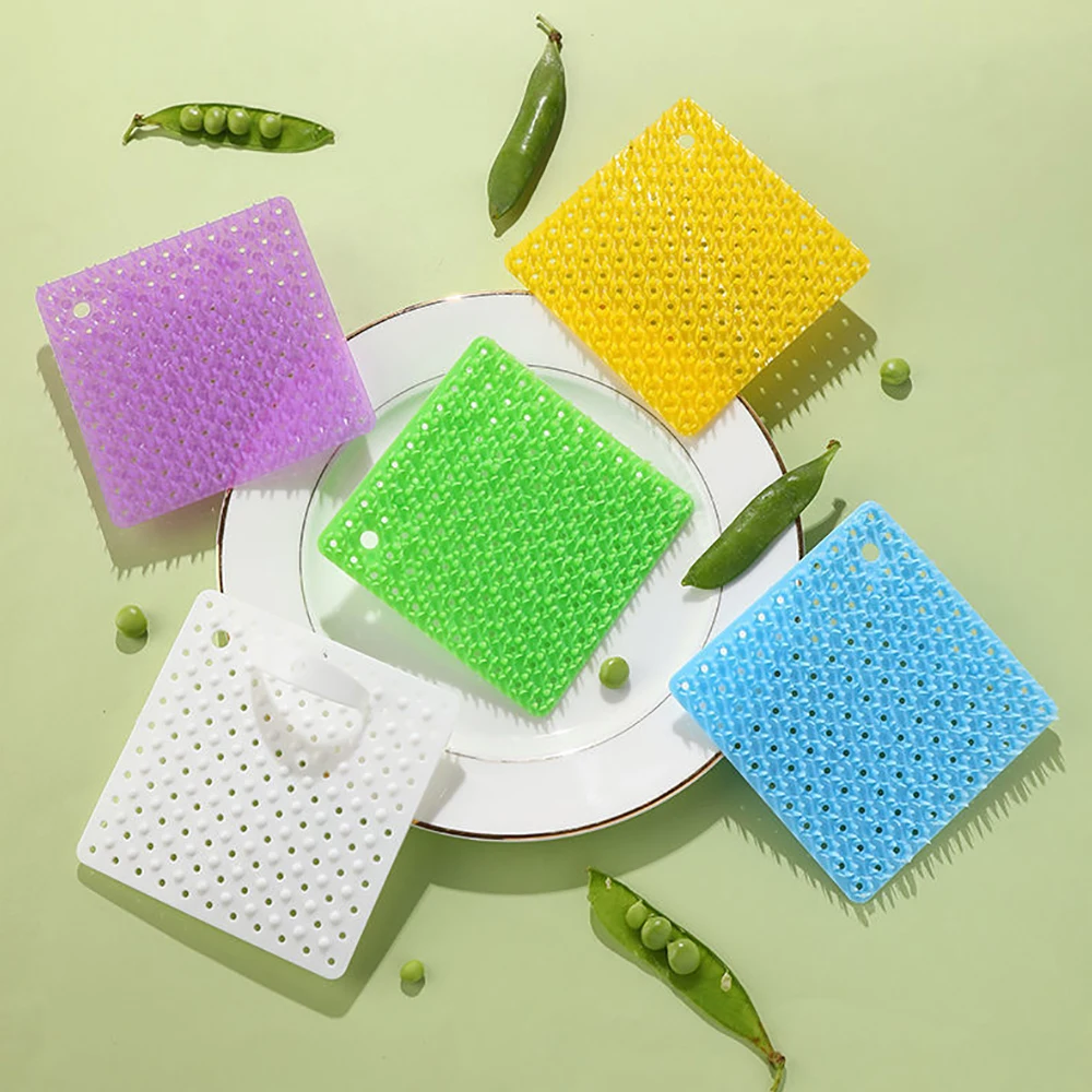 Kitchen Cleaning Brush Dishwashing Brush Fruit Vegetable Cleaning Brushes Pot Pan Sponge Scouring Pads Tool Accessories kitchen scrubber fruit vegetable brush kitchen dish brush