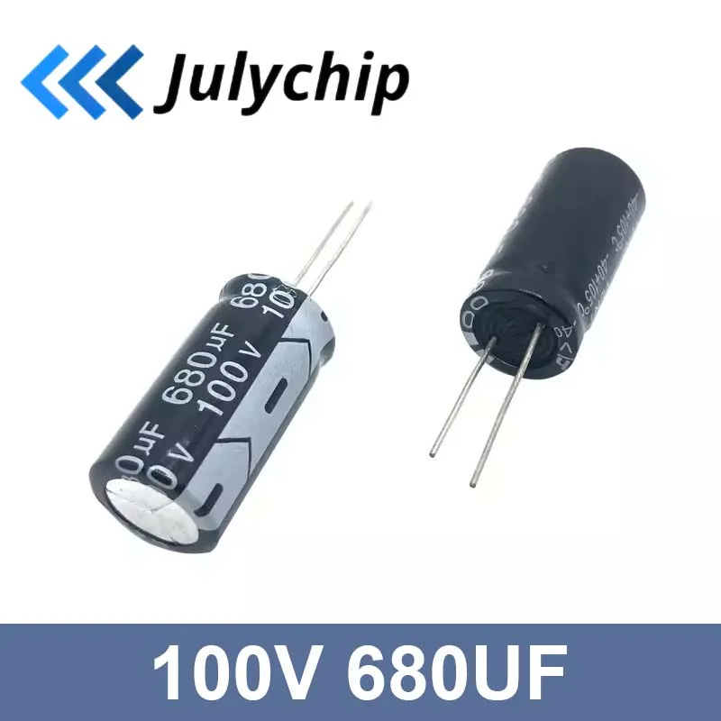 4 pcs/lot 100V 680UF High Frequency Low Impedance  Aluminum Electrolytic Capacitors Size 16 * 25 680UF 20%