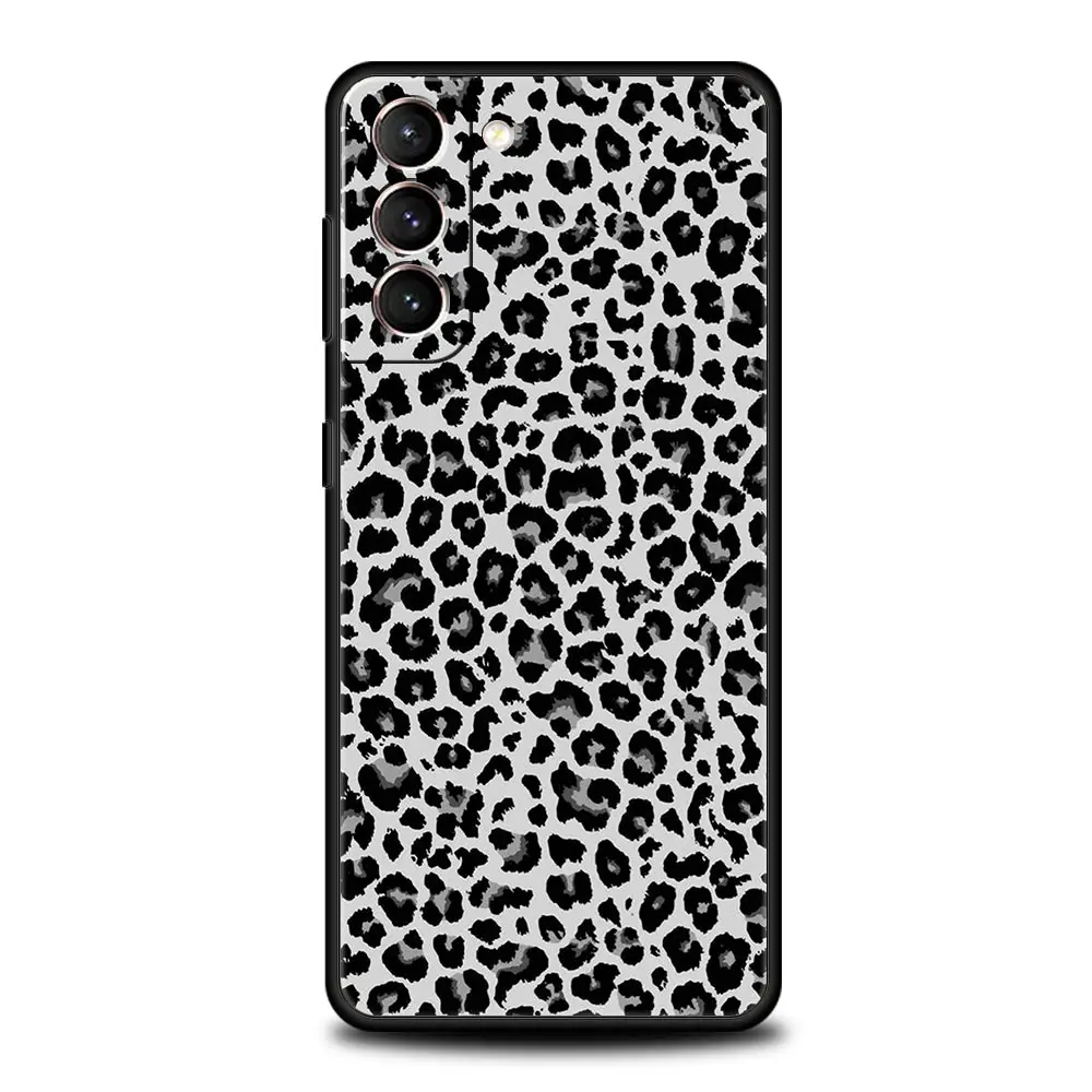 Leopard Cheetah Print Soft Silicone Phone Case Cover