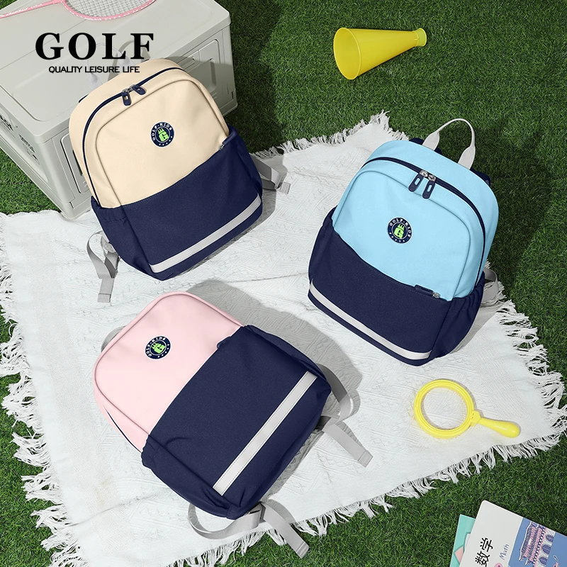 GOLF Lightweight Backpack Kids School Girl Boy School Bags for 7 Year Olds Waterproof Primary Bookbags Cute Children's Schoolbag 6