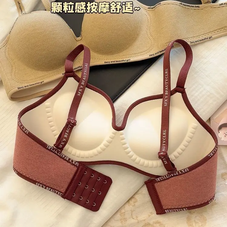 حمالة صدر رافعة للغاية للصدر الصغير - كوب محيطي عميق، أقصى شكل دائري ورفع، كوب لاسلكي بنمط شبابي AA/A/B