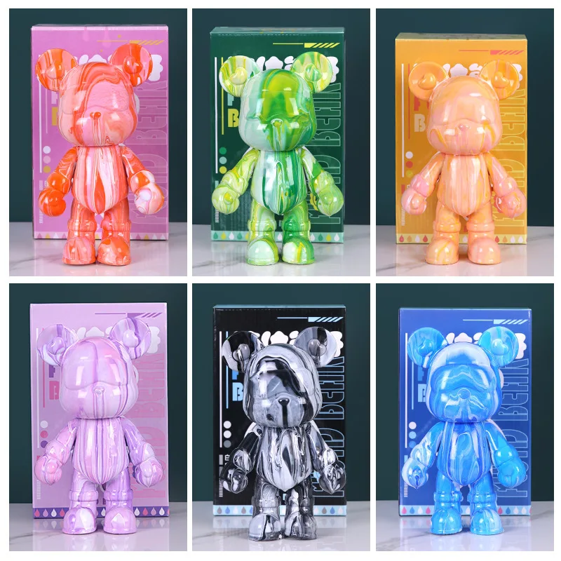 Handmade White Bear Decoration Pigment Painting