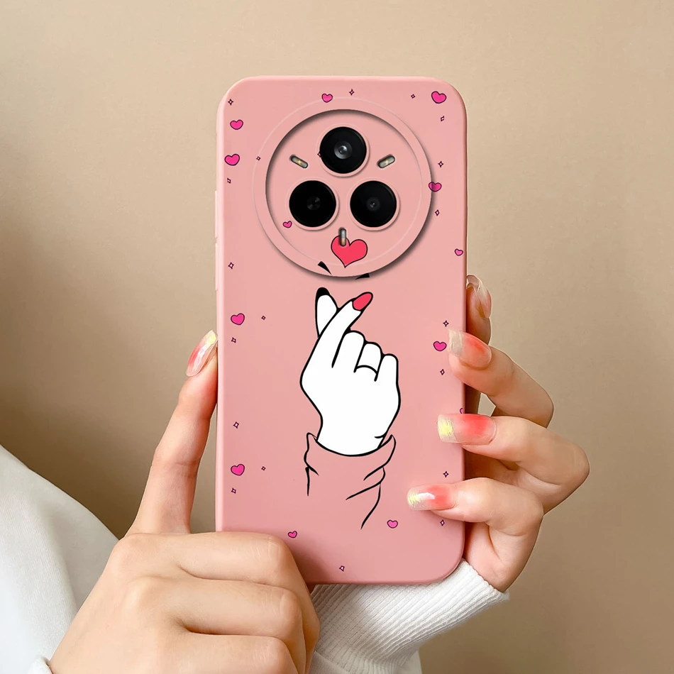 Love Heart Liquid Silicone Phone Case - Soft High-Quality Full Protection Cover