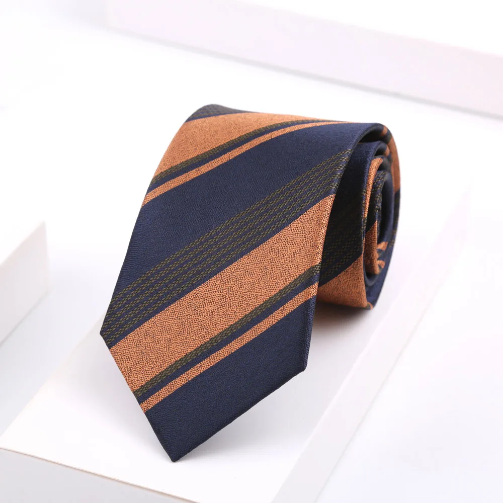 Marken-Klassiker, braun, kariert, Paisley-Streifen, 8 cm Krawatte für Herren, Anzug-Accessoires, Hochzeit, Gravatas, geeignet für den Arbeitsplatz, Geburtstagsgeschenk – Detail 9