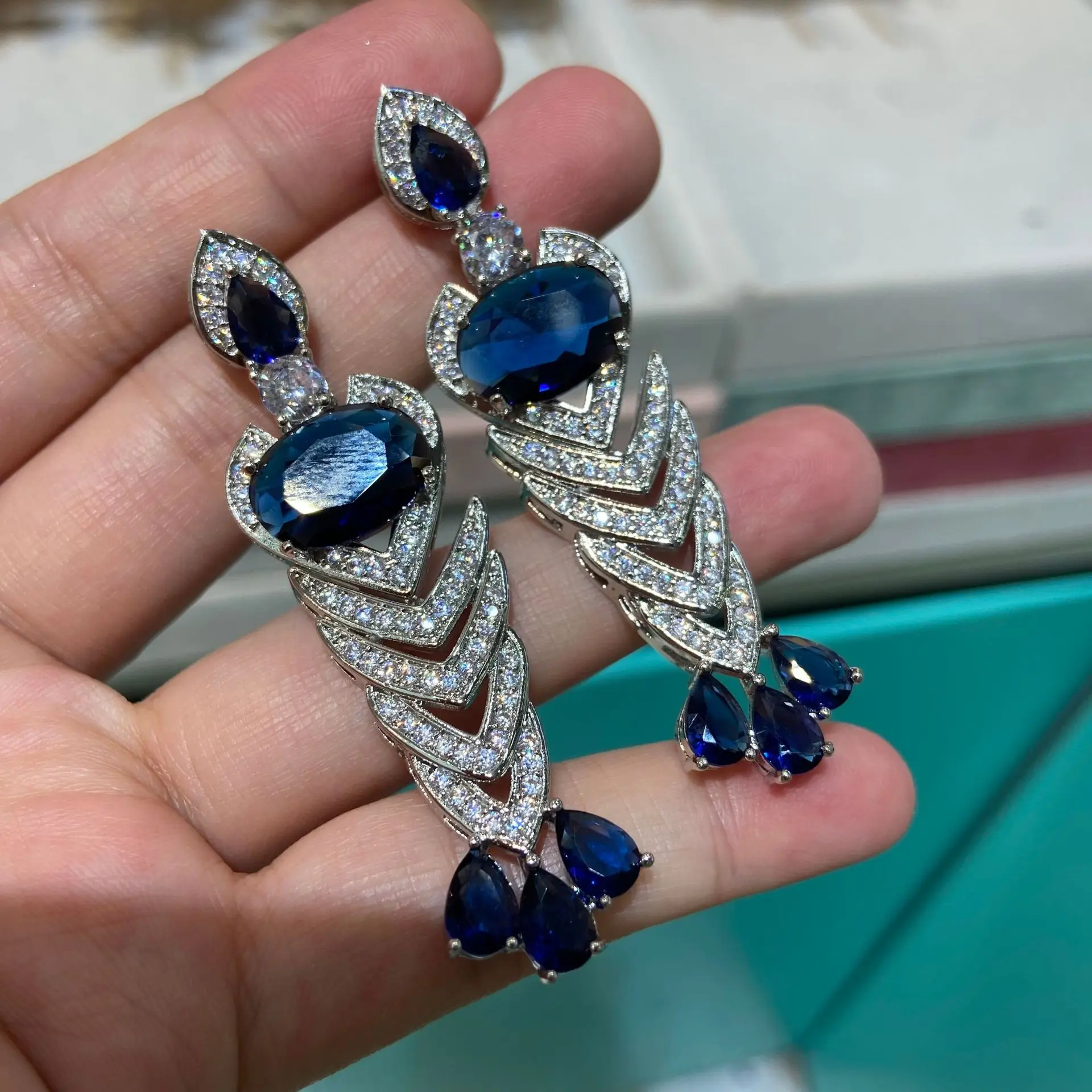 Earring-blue