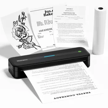Phommemo M832 stampante portatile stampanti portatili Wireless per i viaggi, supporto per stampante termica Bluetooth 8.5 ''x 11'' carta termica
