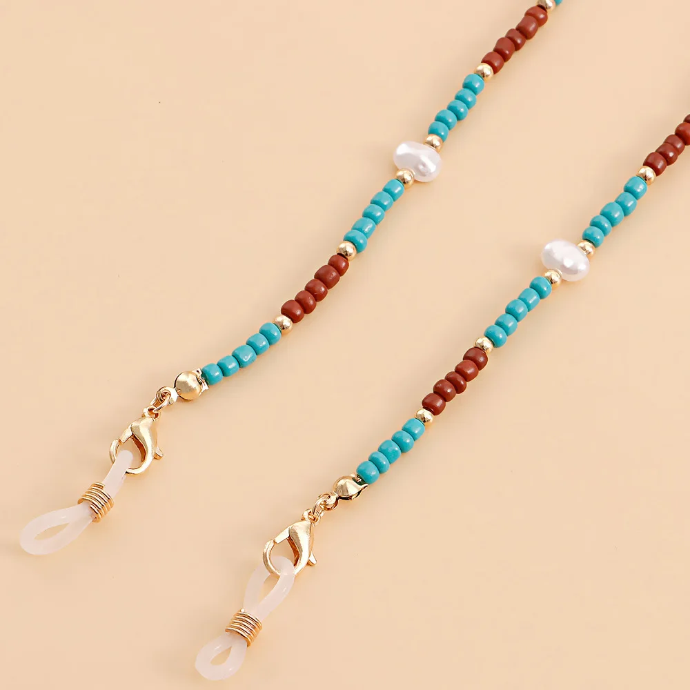 Neue Mode Gläser Kette Dual-use-Lanyard Böhmischen Bunte Perle Kette Anti-verloren Hals Kette Sonnenbrille Brillen Zubehör – Detail 6