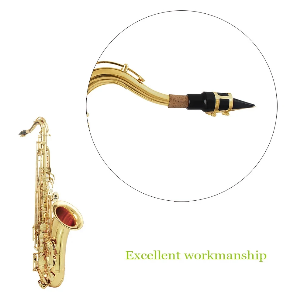 Saxophone Mouthpiece IRIN Alto Tenor Soprano ABS Sax Mouthpiece Cap Metal Buckle Reed Woodwind Instrument Accessories