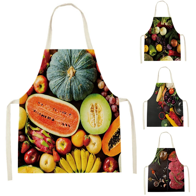 

Фартук для кухни с принтом фруктов и овощей