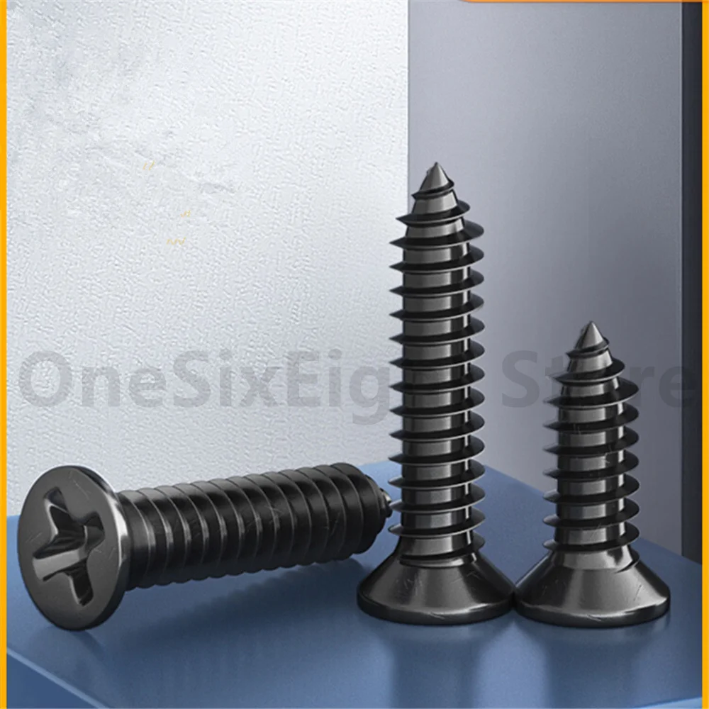 

M1-M3 Small Micro Pozi Flat Head Self Tapping Screw Phillips Countersunk Screws
