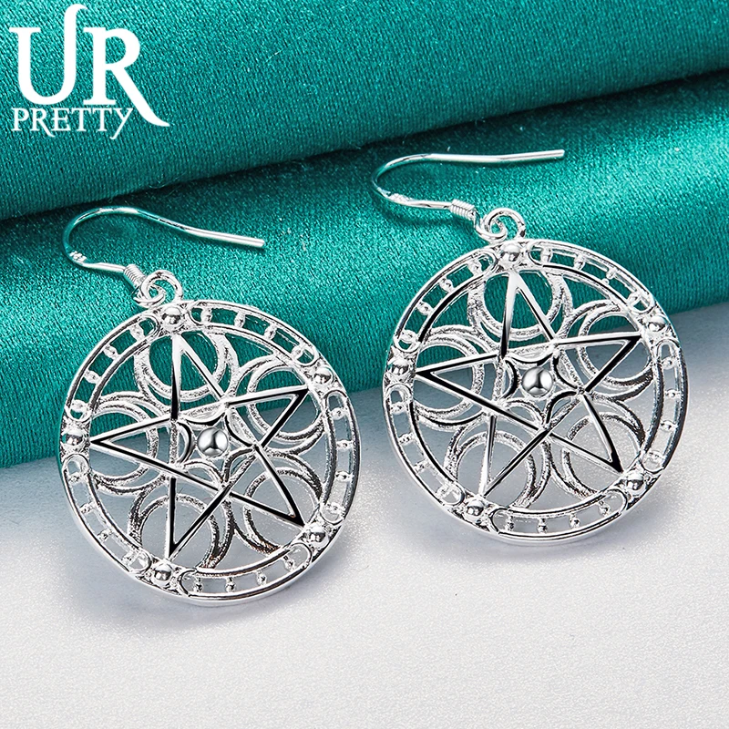 

Женские серьги-подвески из серебра 925 пробы