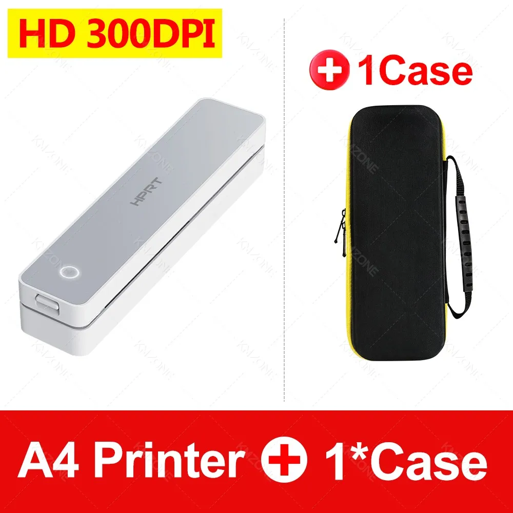 紙ケース付きポータブルサーマルプリンター,300dpi,hprt,a4