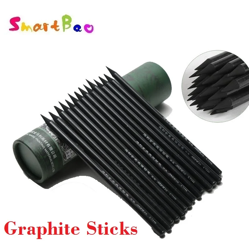 NonWood Graphite Pencils Soft Graphite Sticks Sketching Drawing Artist
