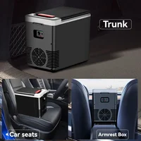 Mini réfrigérateur 12V 220V voiture maison double usage réfrigérateur congélateur 10L extérieur refroidisseur et plus chaud réfrigérateur électrique Portable glacière 4