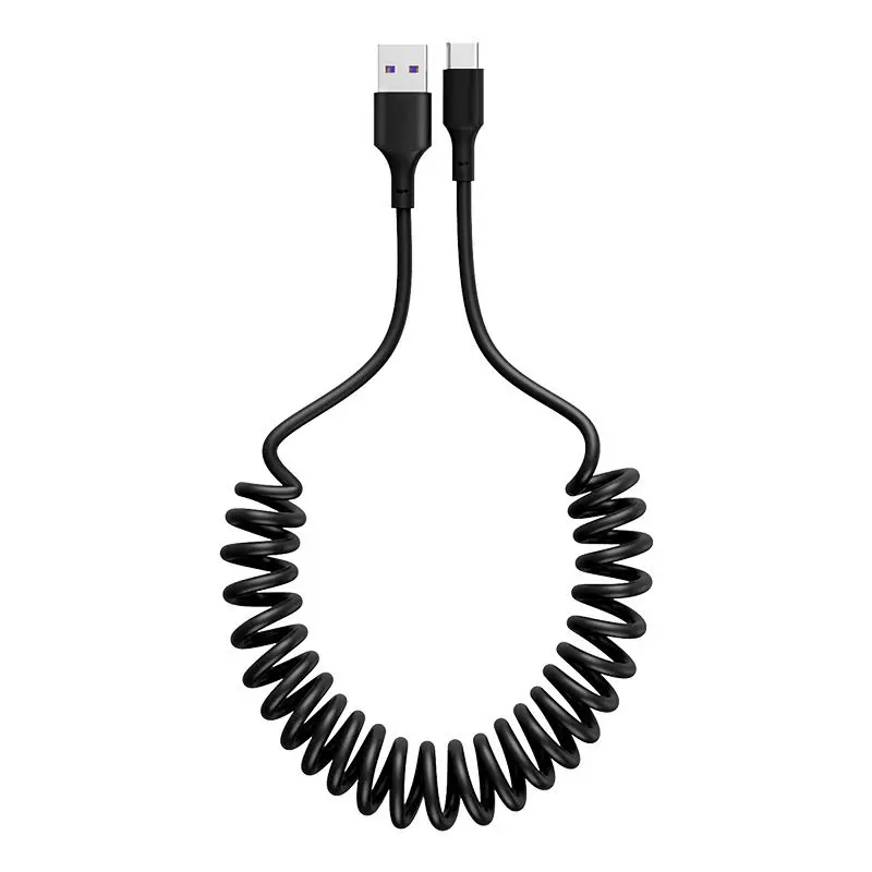 Rapid Charge Telescopic USB Cable with Dual-Type Connectors
