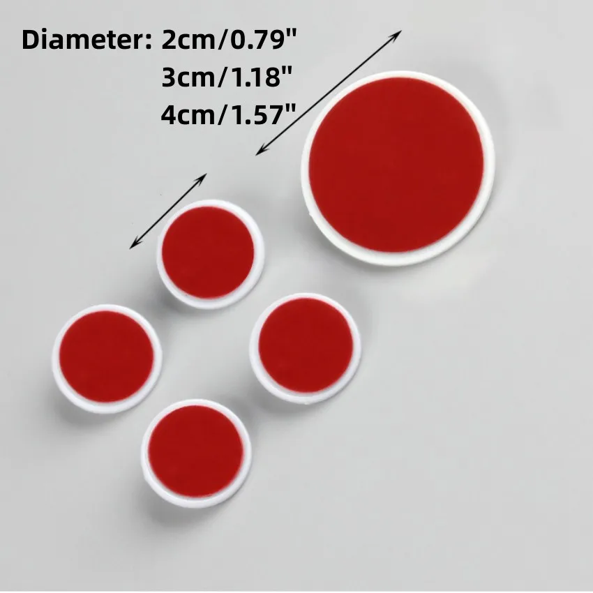 Plastic Round Disk Base Poster Hang Accessories Strong Adhesive Tape Sticker POP Display Sign Retail Promotion 200pcs