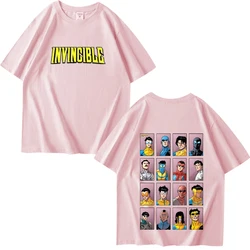 Oversized Unisex Graphic T - Shirt - 100% Cotton Summer Print - XXL (Pink)