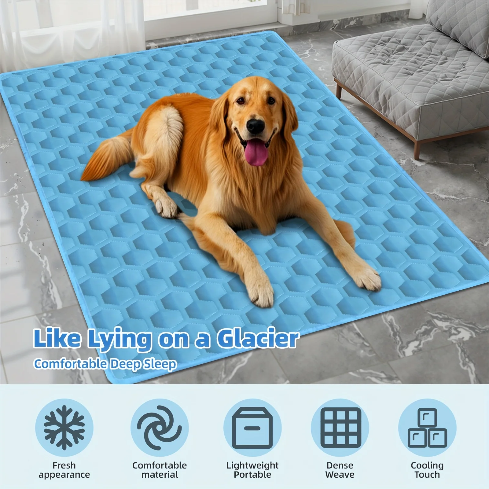 Summer Dog Cooling Mat For Pets Cold Bed For Large And Small Dogs_voghion.com