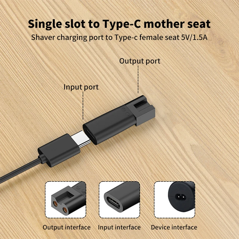 Type-C Charger Adapter for Electric Hair Clipper Beard Trimmers Shavers Beauty Instruments charger adapter battery charger power supply adapter fast charger battery charger adapter